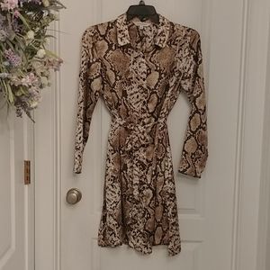 Snake Skin Print Dress